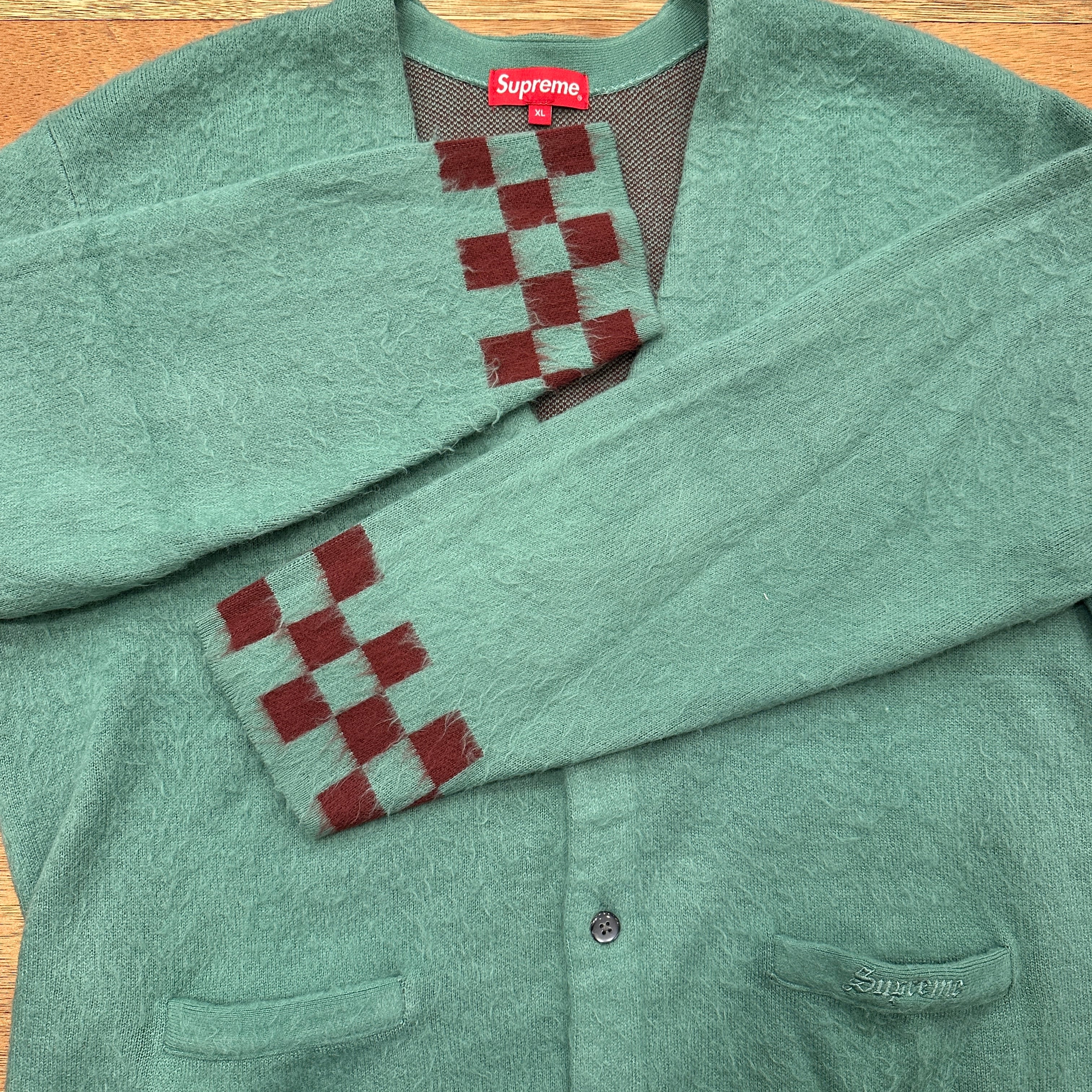 えりへいSupreme Brushed Cardigan SUPREME BRUSHED CHECK BOARD CARDIGAN XL ⑧ | safarionline