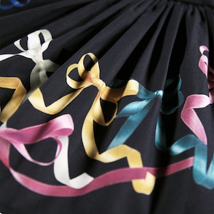 ＜MOLO＞リボンプリント ワンピース Candi Dress(Silk Ribbons)