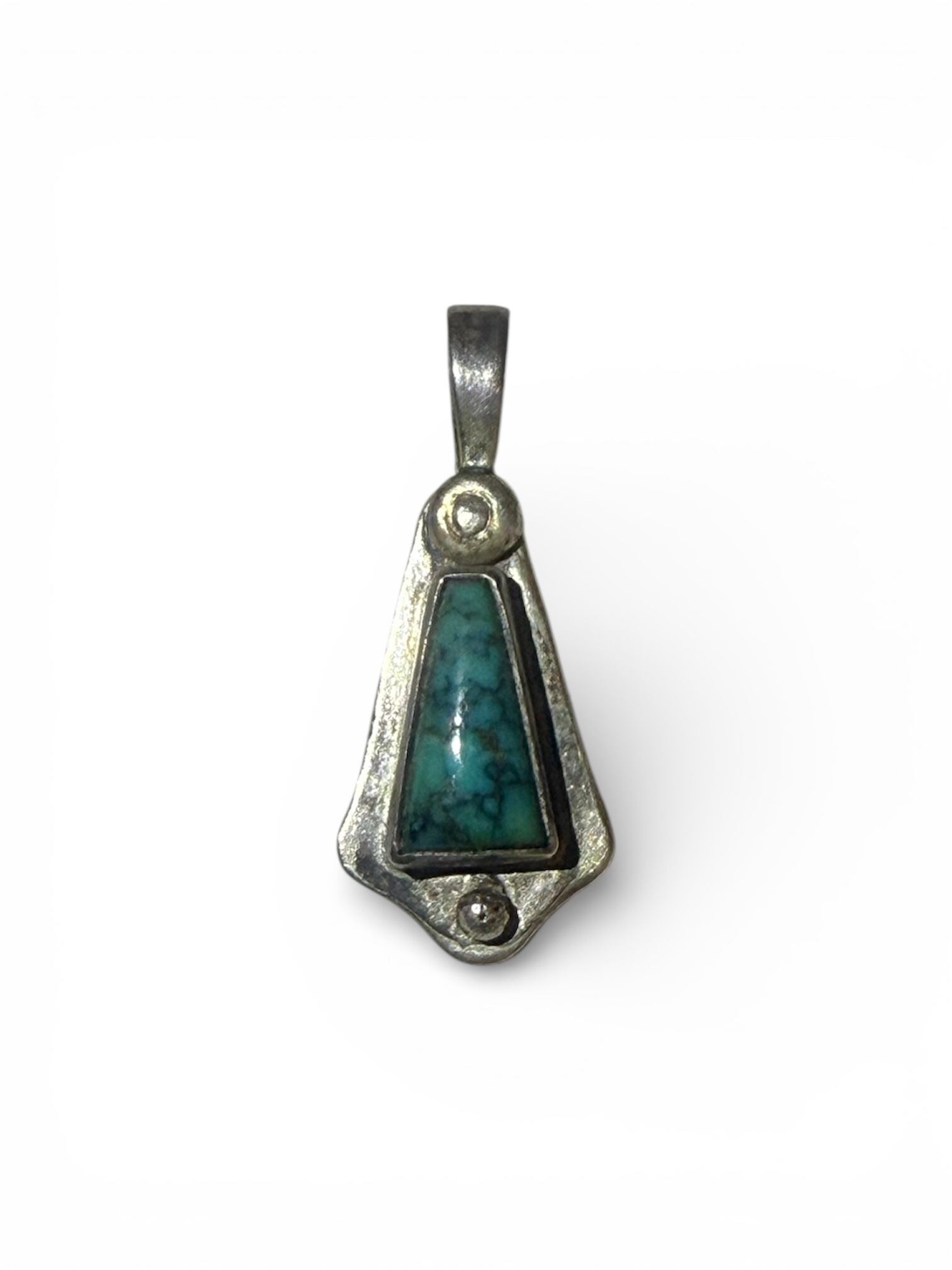 M.L.wright "Old Lone Mountain Turquoise Pendant"