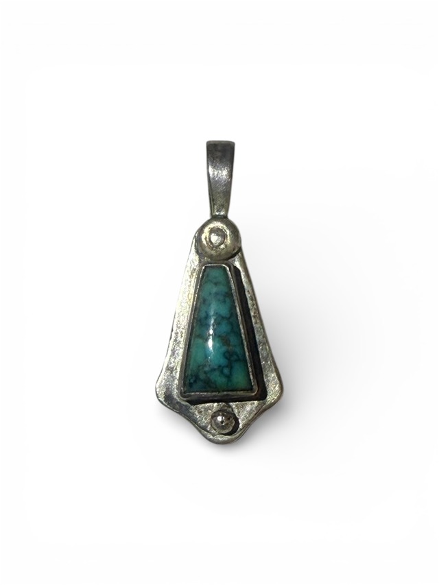 M.L.wright "Old Lone Mountain Turquoise Pendant"