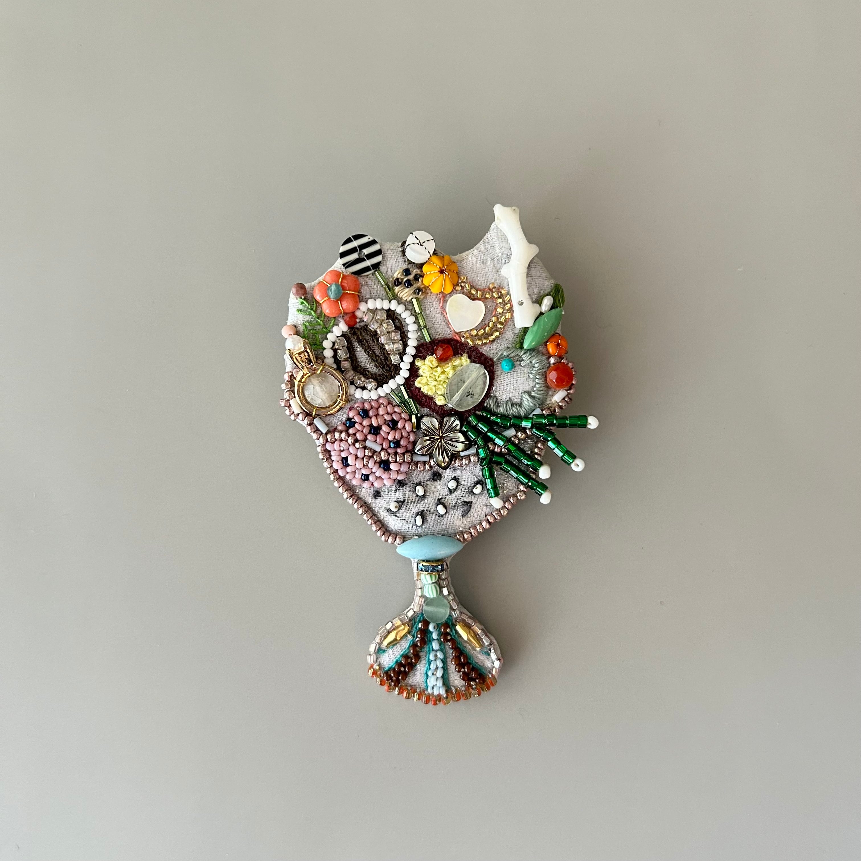 Studio Rika オフェリーの木の実とフルーツ(ノエル)のブローチ 材料キット