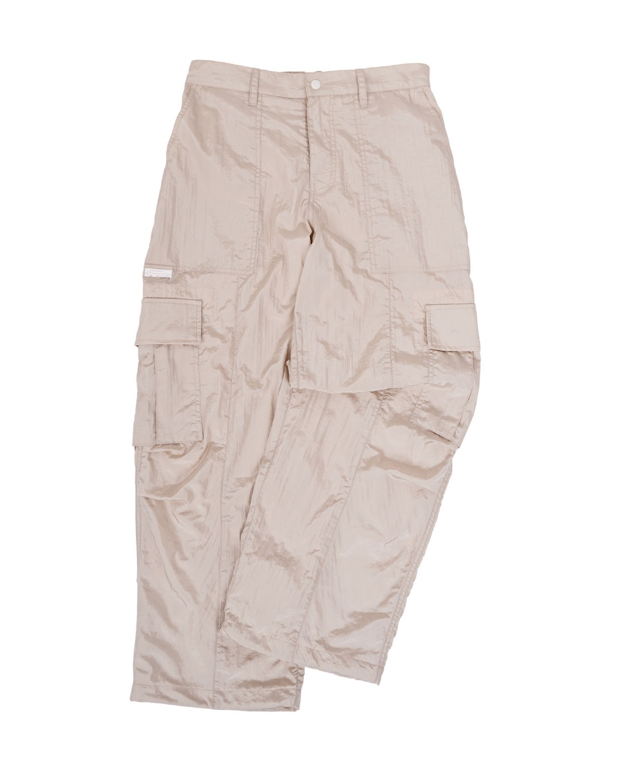 【#Re:room】SATIN NYLON WIDE CARGO PANTS［REP240］