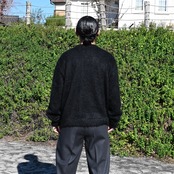 INTERIM /  KID MOHAIR ALPACA SHAGGY CREW SWEATER