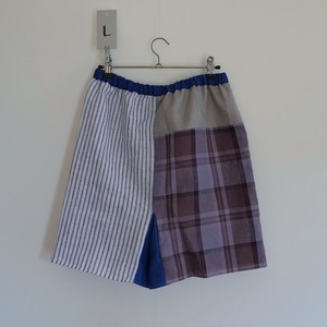 ぬのつなぎ パジャマパンツ - リネン J~Q