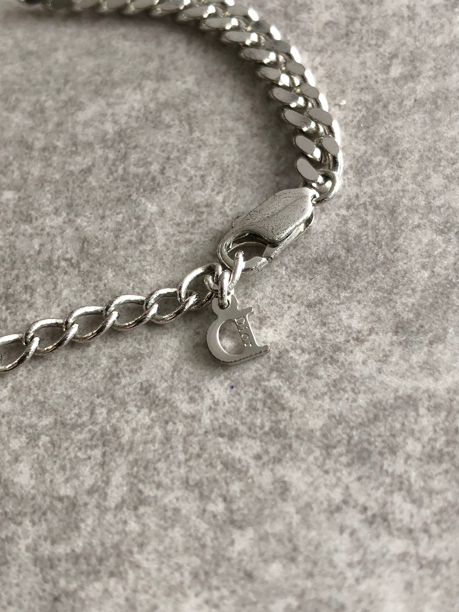 Christian Dior クリスチャン ディオール ブレスレット シルバー ロゴ