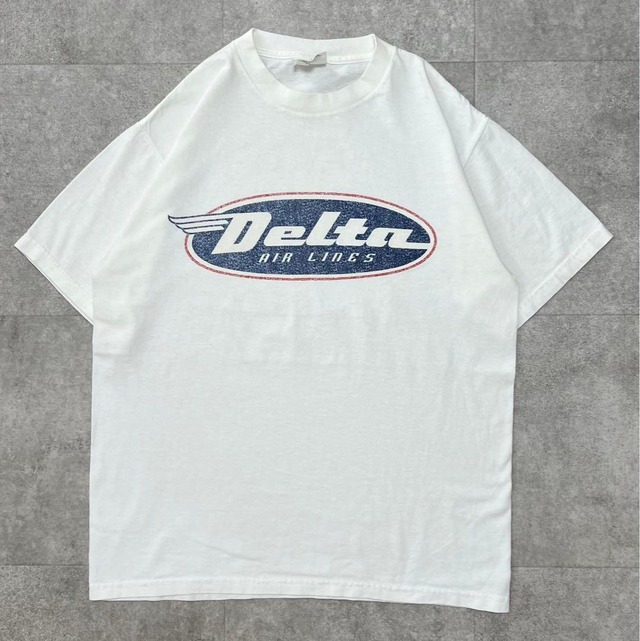 USA製　90s デルタ航空　デルタエアライン　ビンテージ　Tシャツ　シングル