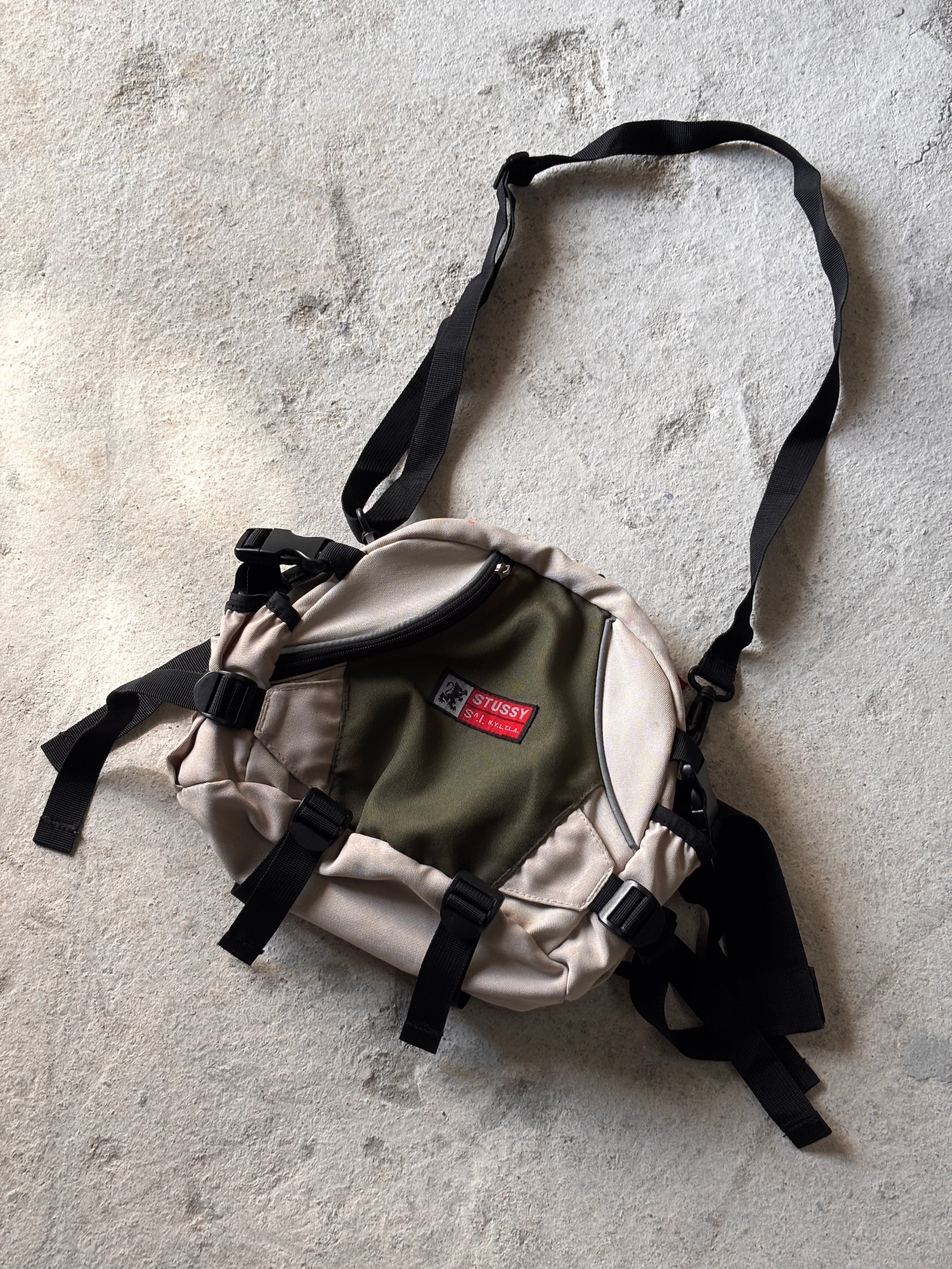 90s old stussy ショルダーバッグ　ウエストバッグ　ステューシー 90～00s OLD STUSSY/2way West Bag/ウエストバッグ/ショルダ－バッグ