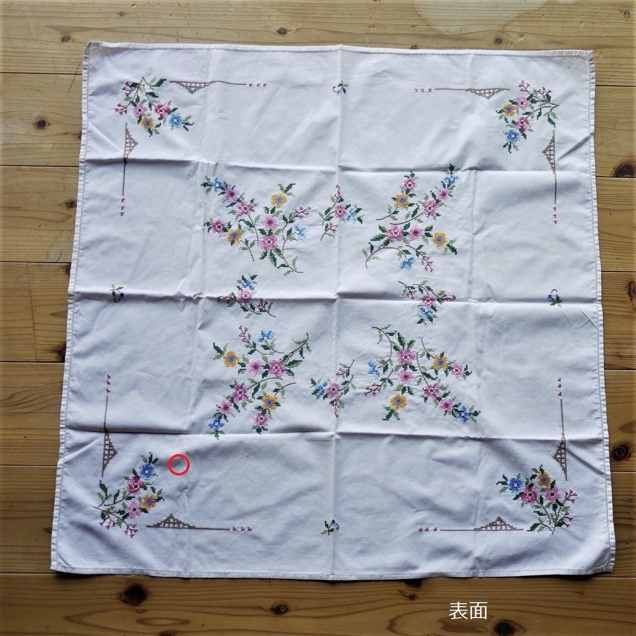 ドイツ ヴィンテージ雑貨 手縫い刺繡 コーナークロス - 通販