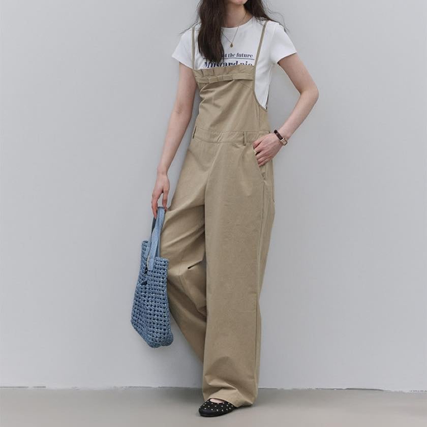 andmary Cameron salopette beige 【期間限定価格】 ANDMARY】Cameron salopette