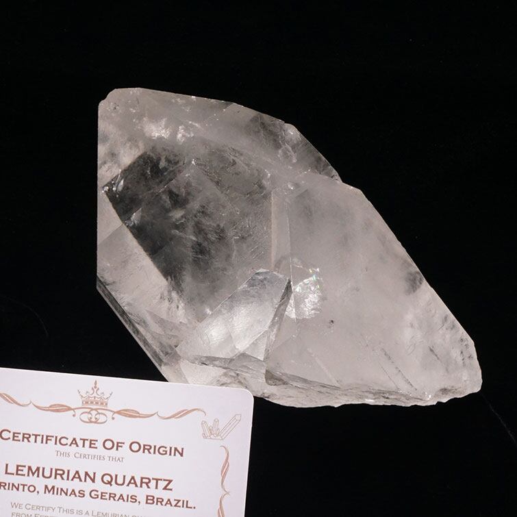 レムリアンシード 水晶 原石 ブラジル ミナスジェライス州 コリント産 証明書付属 カテドラルライブラリー 一点物 281-223