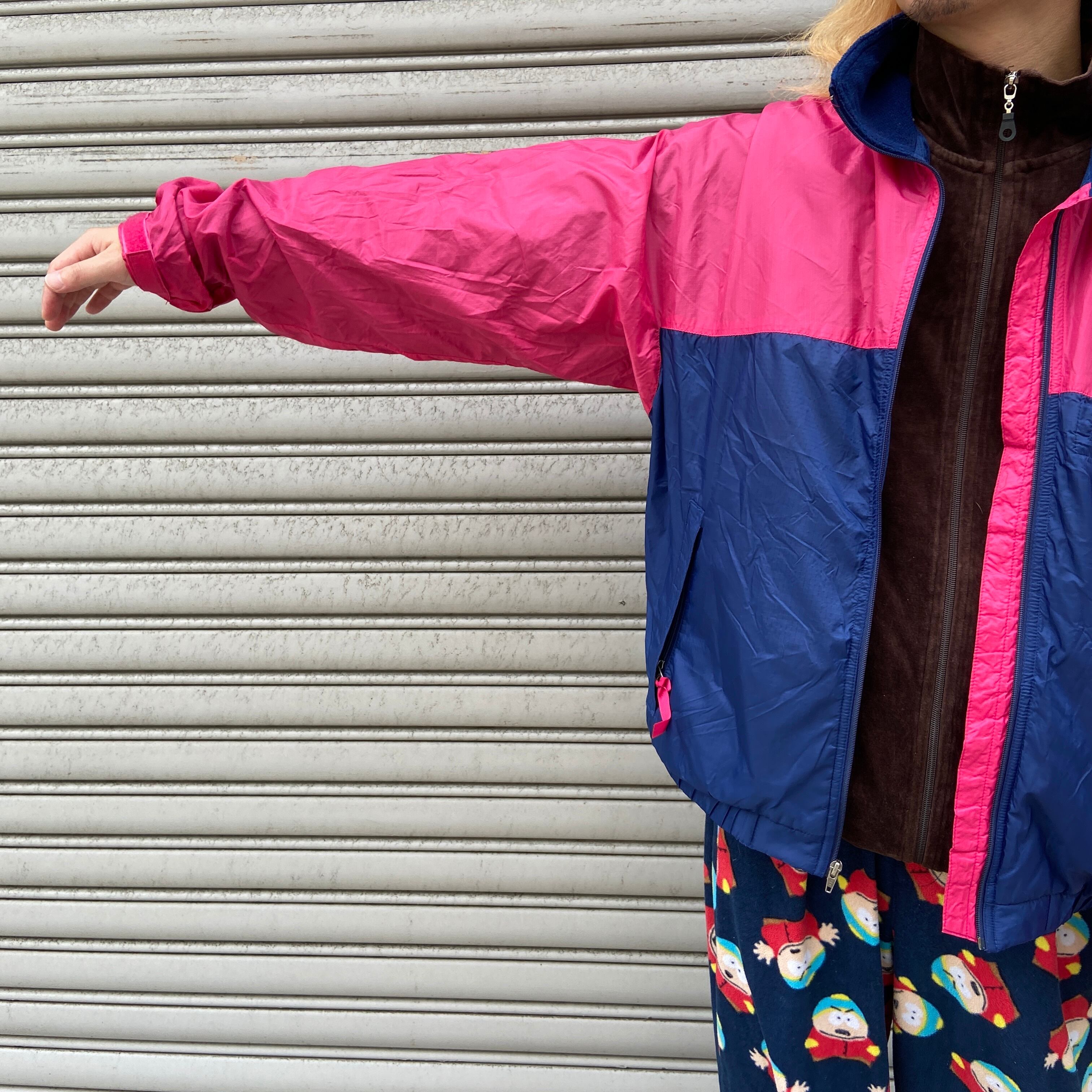 90s patagonia パタゴニア　ツートンナイロンジャケット　ピンク紺　M | 古着屋 Uan powered by BASE