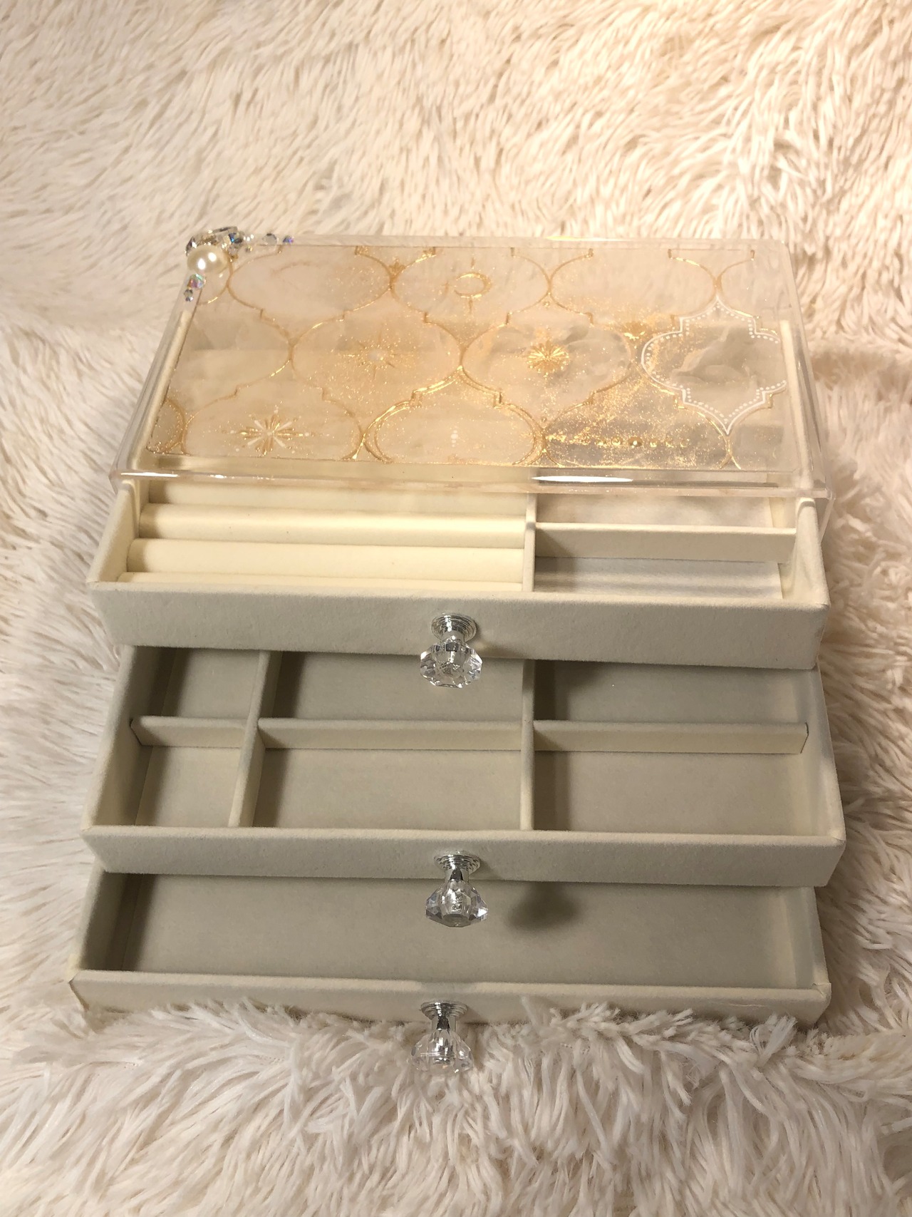 ジュエリーBOX  モロッカンジュエリー　ビジュー付き