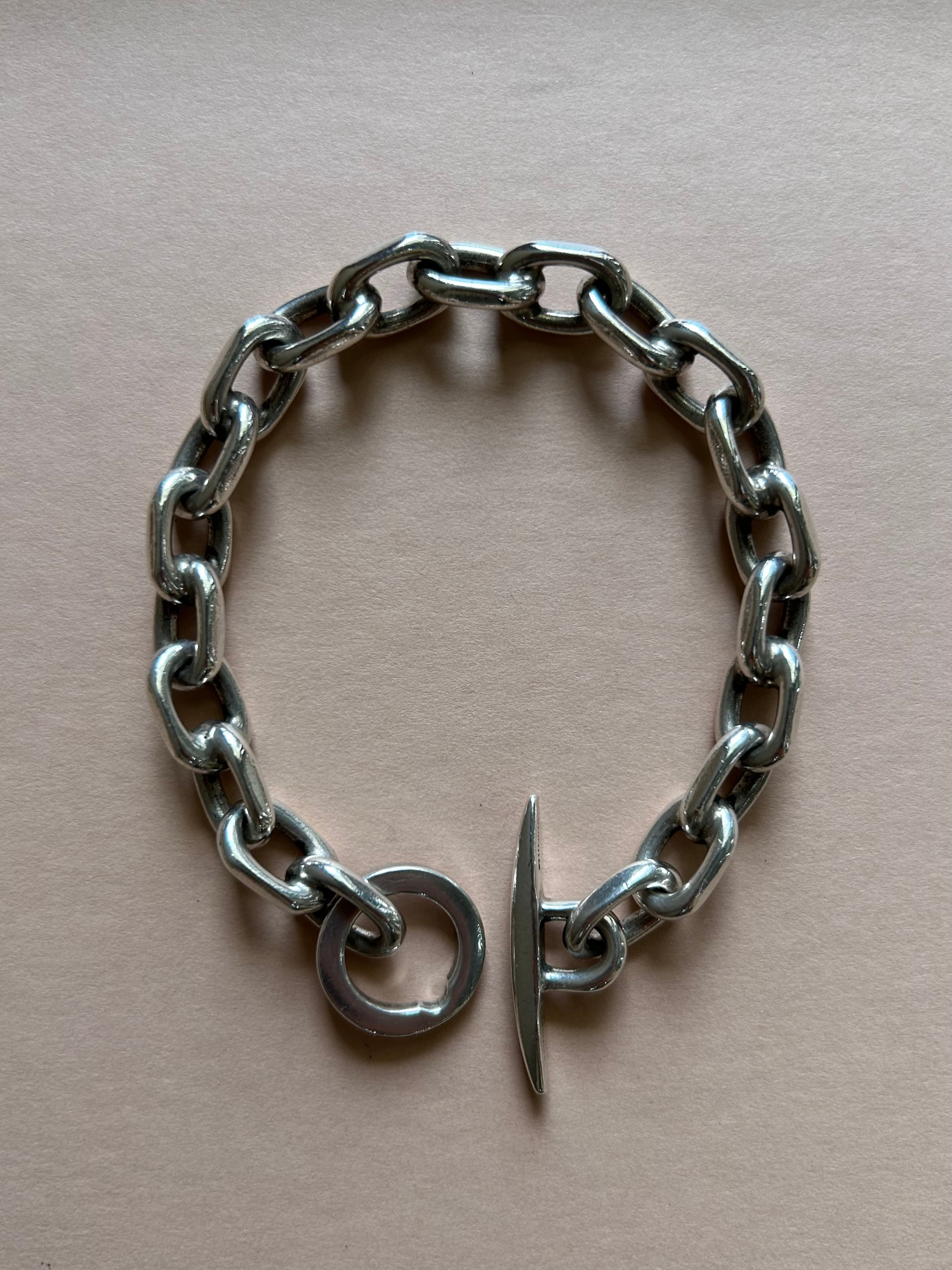 Randers Sølvvarefabrik 70s Anchor Chain Bracelet/Denmark | POED