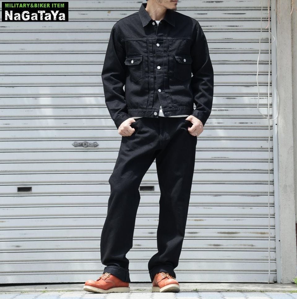 児島ジーンズ KOJIMA GENES 13oz セルビッチ ブラック ドット