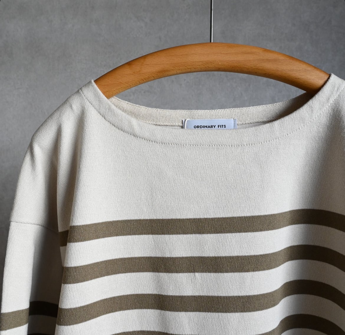 Ordinaryfits】BASQUE KNIT オーディナリーフィッツ パネルボーダー