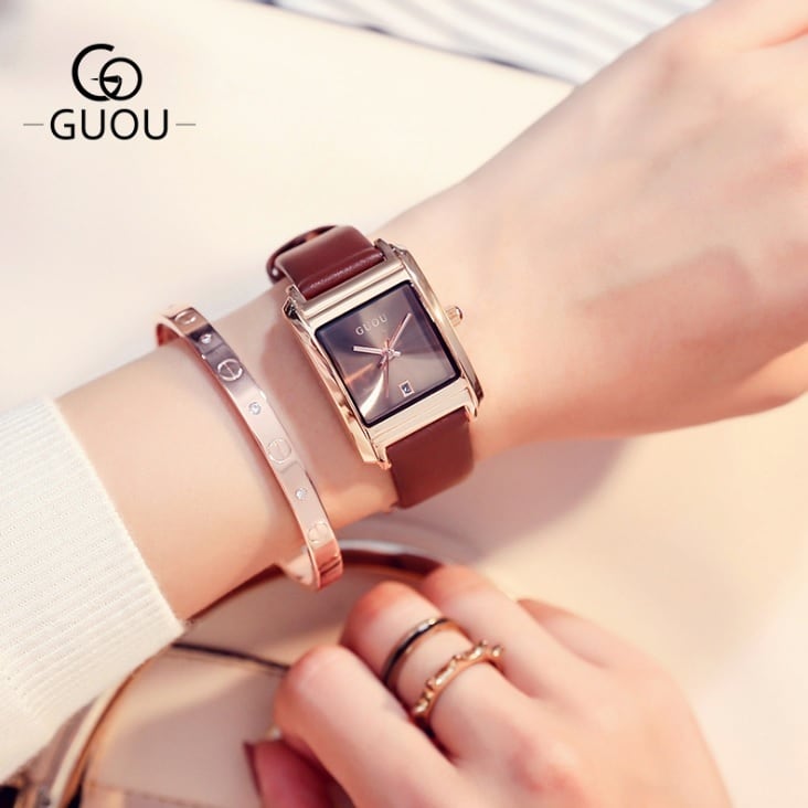 GUOU 腕時計 時計 レディース 女性用 ウォッチ 人気 アクセサリー