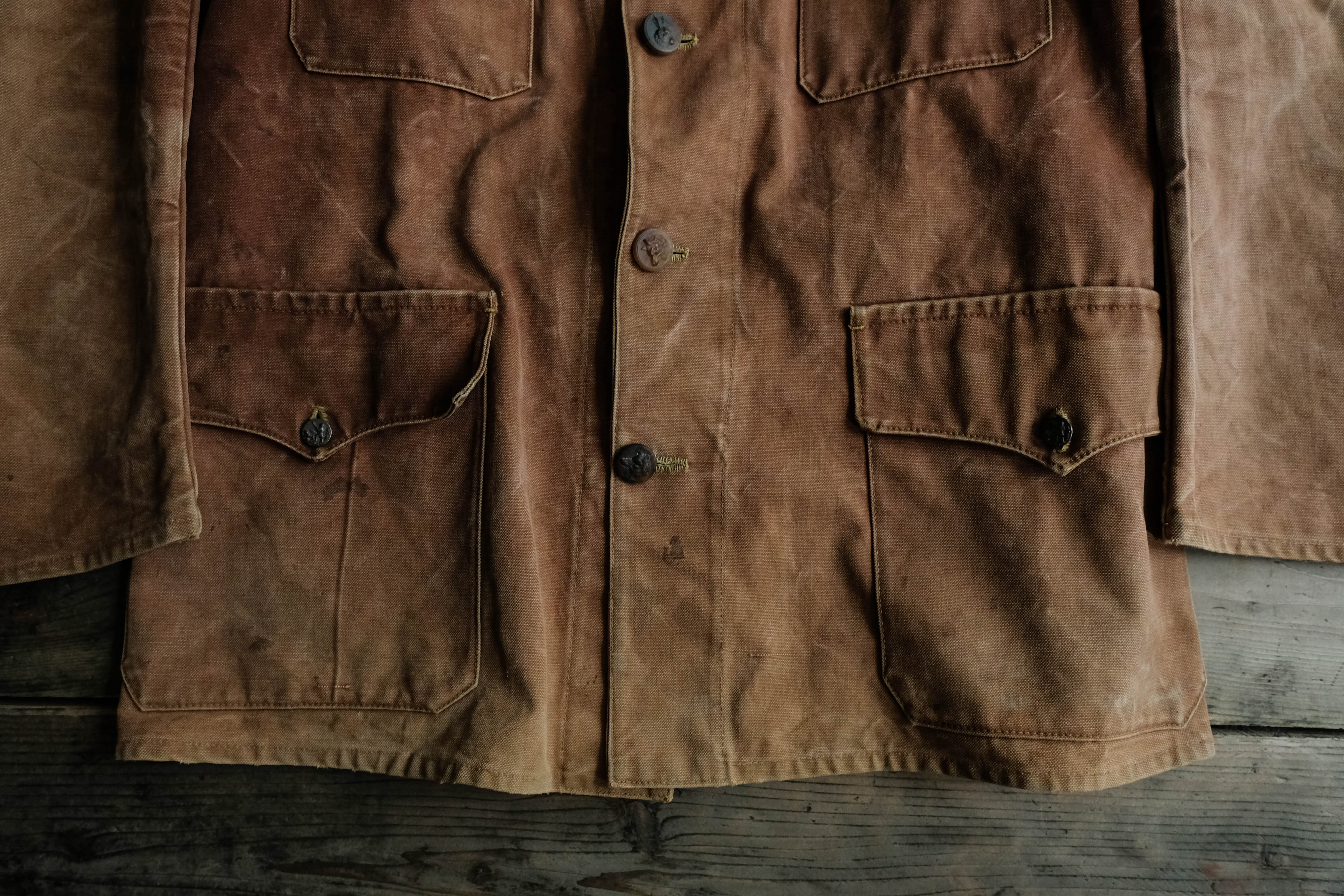 1920-30s コットンリネンキャンバスハンティングジャケット | Pay ID 1920-30s コットンリネンキャンバスハンティングジャケット | Pay ID
