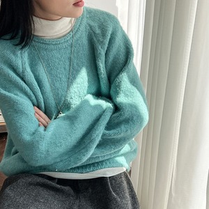 round neck drop shoulder knit J00107