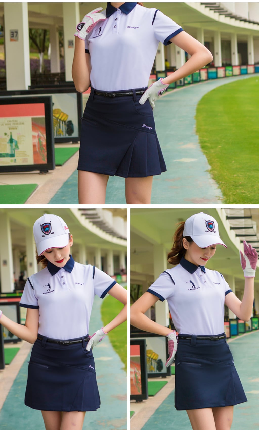 WAAC GOLF ゴルフ 韓国 スカート インナー ダウン シャツ