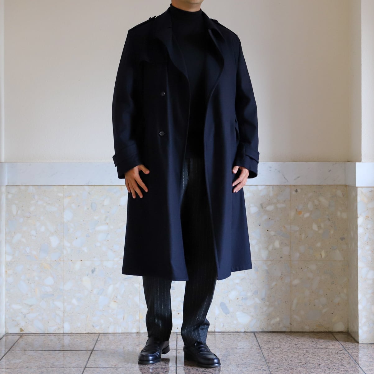 未使用　ジルサンダー　ウールコート 未使用】JIL SANDER Special wool trench coat made in Italy Size50