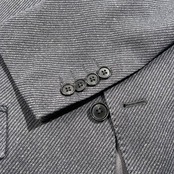 ORIHICA オリヒカ SMART JERSEY ツイード セットアップ 2B スーツ テーラード 裾ダブル スラックス S/W73 /ダークグレー