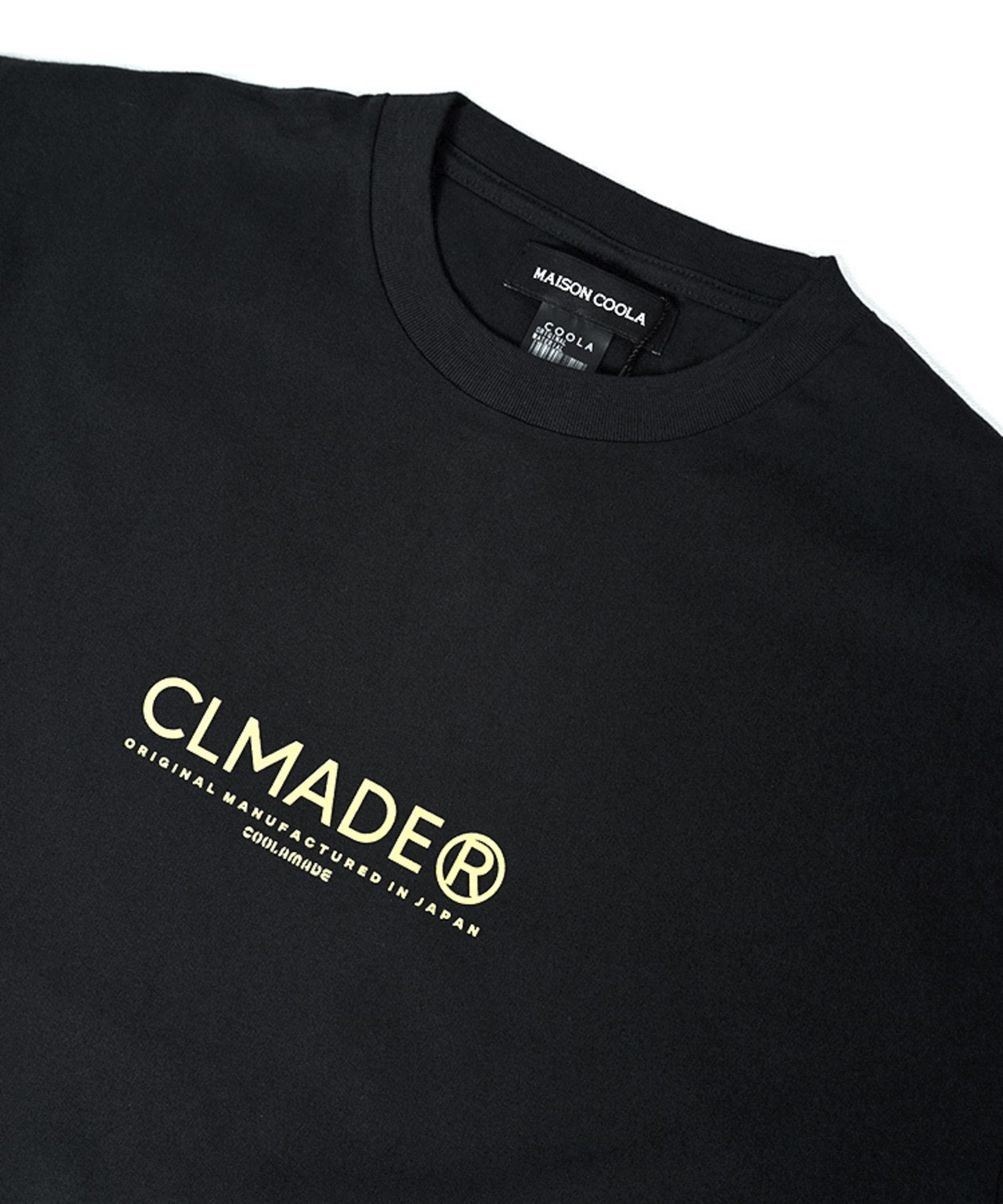 CL MADE メッセージプリントルーズＴシャツ (BLACK)　CQ-49013
