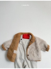 〖取寄〗韓国子供服 / 26winter / minirobe / リバーシブルムスタン / キッズ *S~XL*