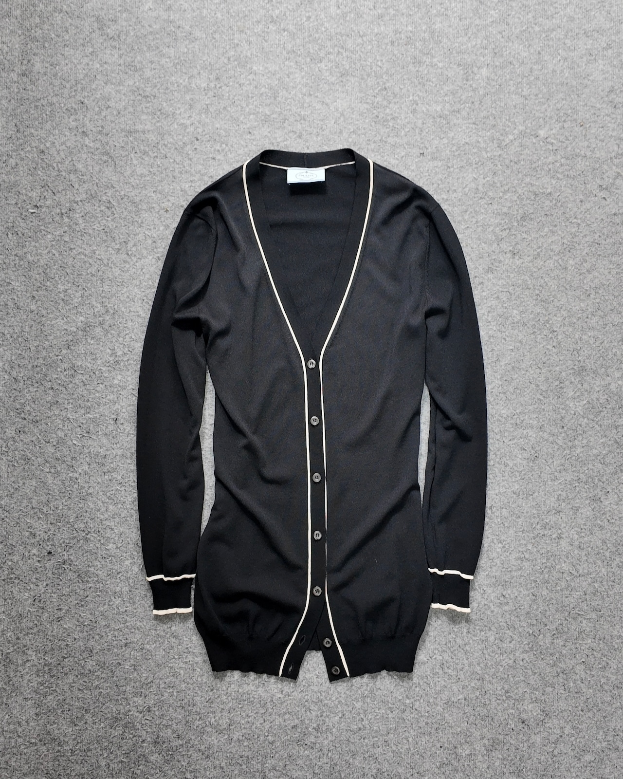【2014/SS PRADA】piping long cardigan