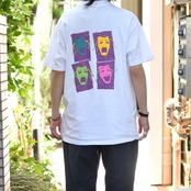90's four face print tee