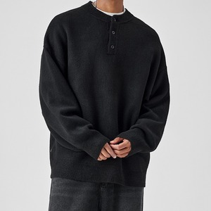シンプルヘンリーネックニット　938