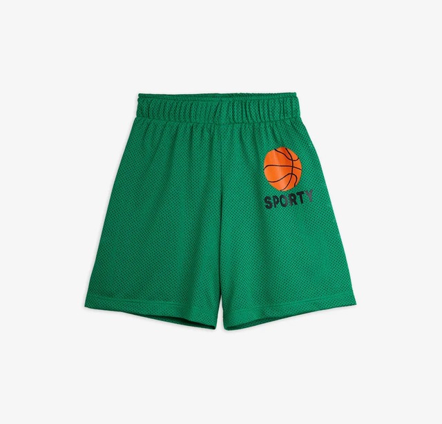 【3y-6y】mini rodini  24ss　/　ショートパンツ　ハーフパンツ　メッシュ　子供服　バスケットボール　BASKETBALL MESH SHORTS