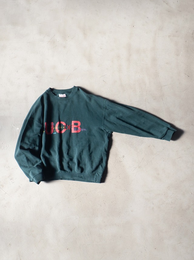 "Benetton" 1990s Logo sweat MADE IN U.S.A