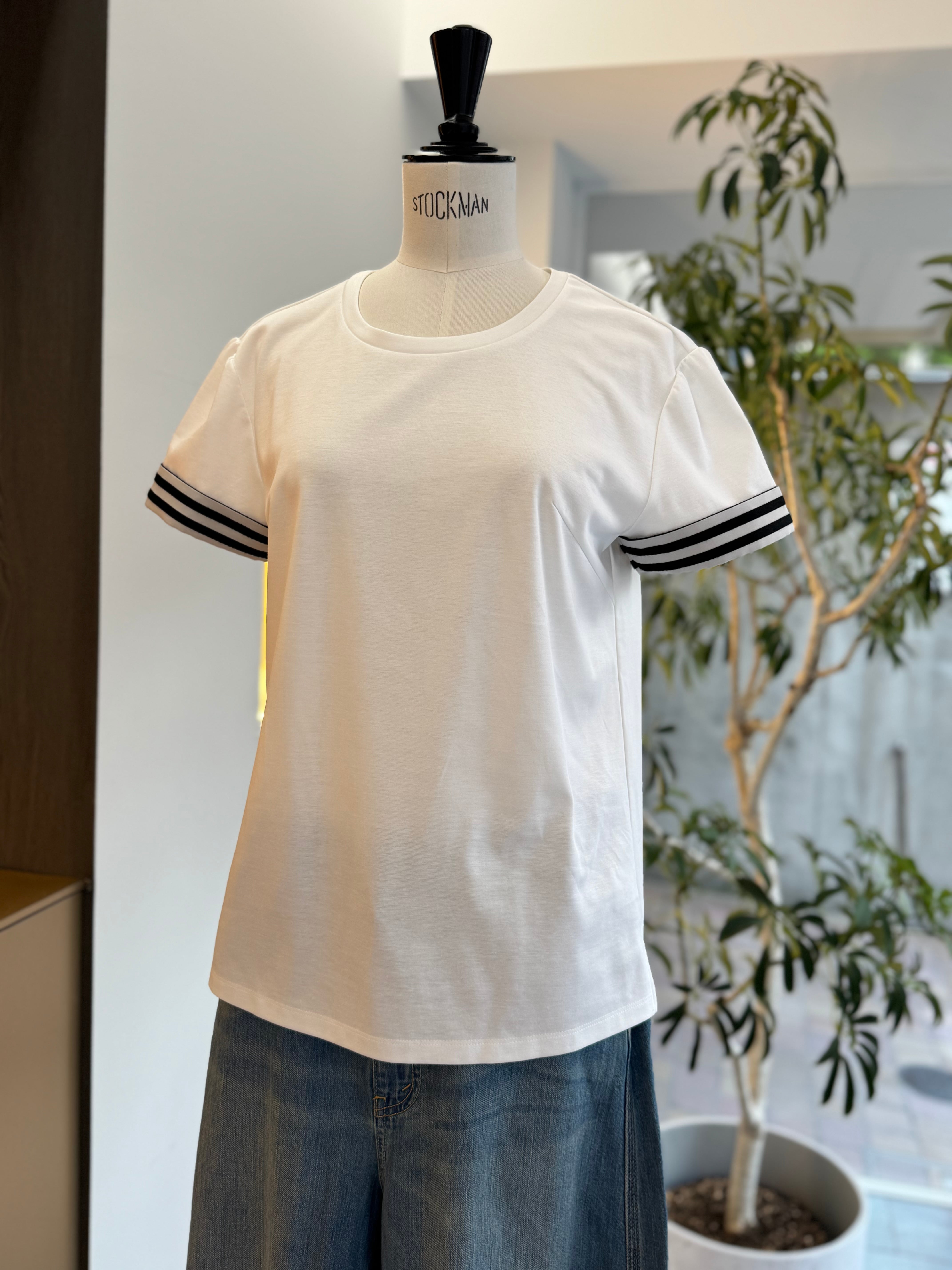 BORDERS at BALCONY BORDER CUFF TEE | FLICKA ASHIYA