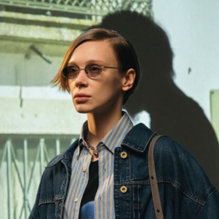 EYEVAN / THOMPSON Sun / BC - Md.Gry ブラッシュクローム・マット
