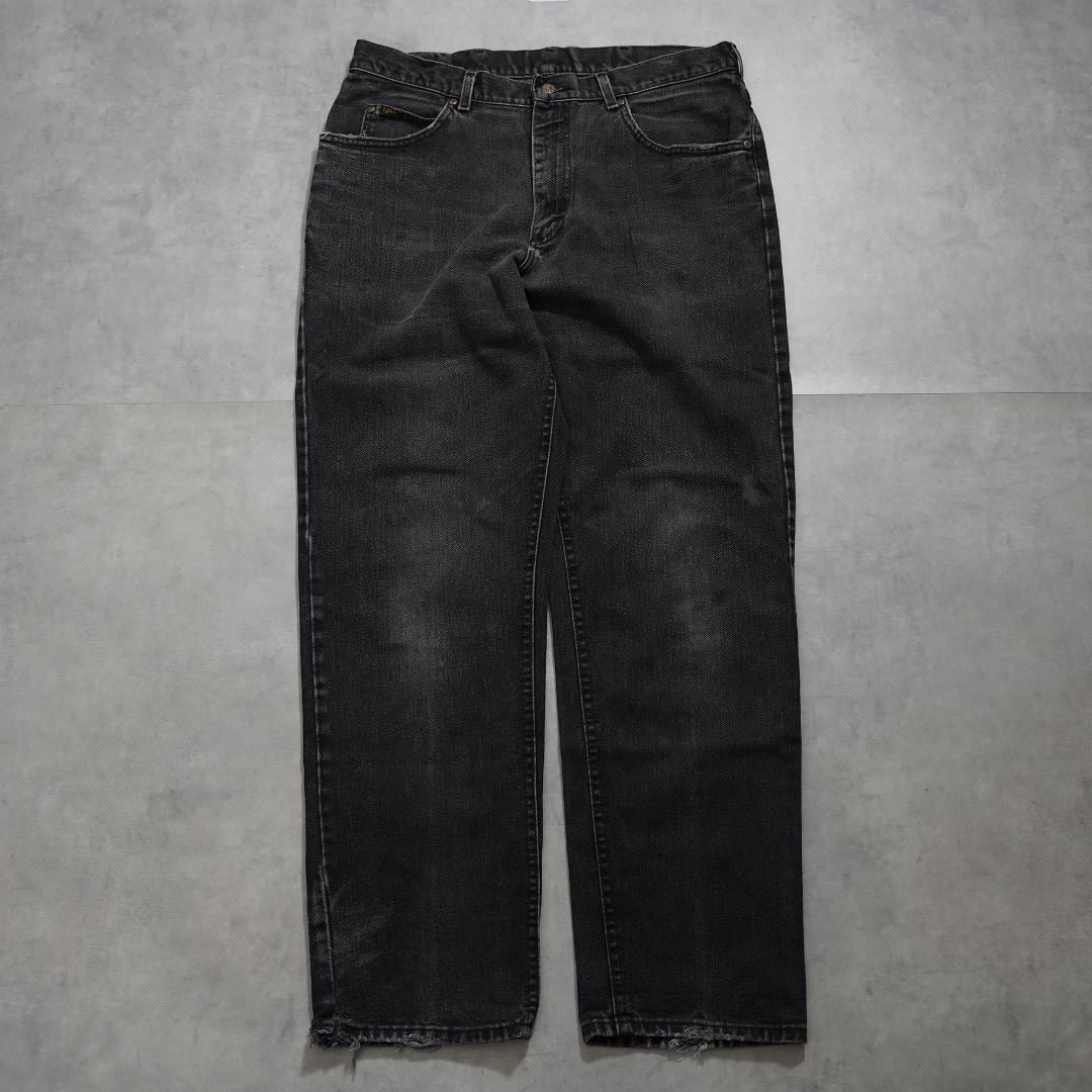Lee リー W36 ブラックデニム 90s USA製 古着 黒 16238