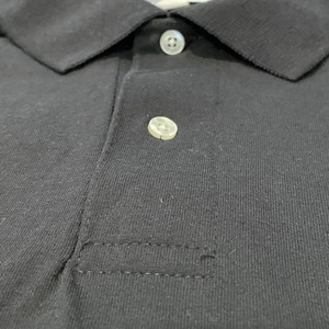 【JERZEES】USA製 ポロシャツ 胸ポケット 無地 黒ボディ XL ビッグサイズ US古着 アメリカ古着