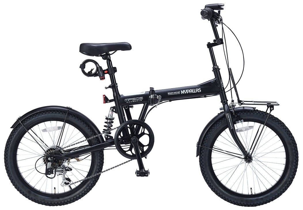 20折りたたみFAT  VILLE  ＲサスG6 VILLE 20吋 ファットタイヤの折り畳み自転車 リヤサス/外装6段/ブラック