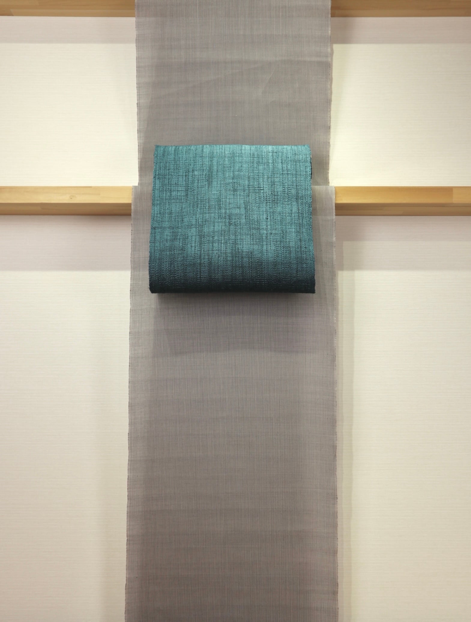 反物】能登上布 本麻手織 石川県指定無形文化財 灰 | きものの
