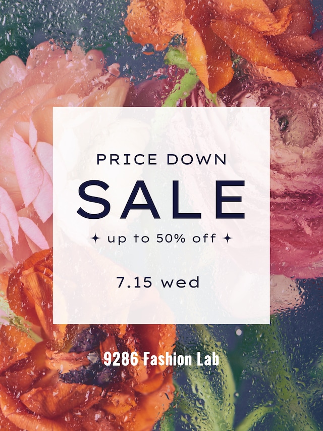 summer SALE 一部再値下げ【7/15.wed 0:00～】START！