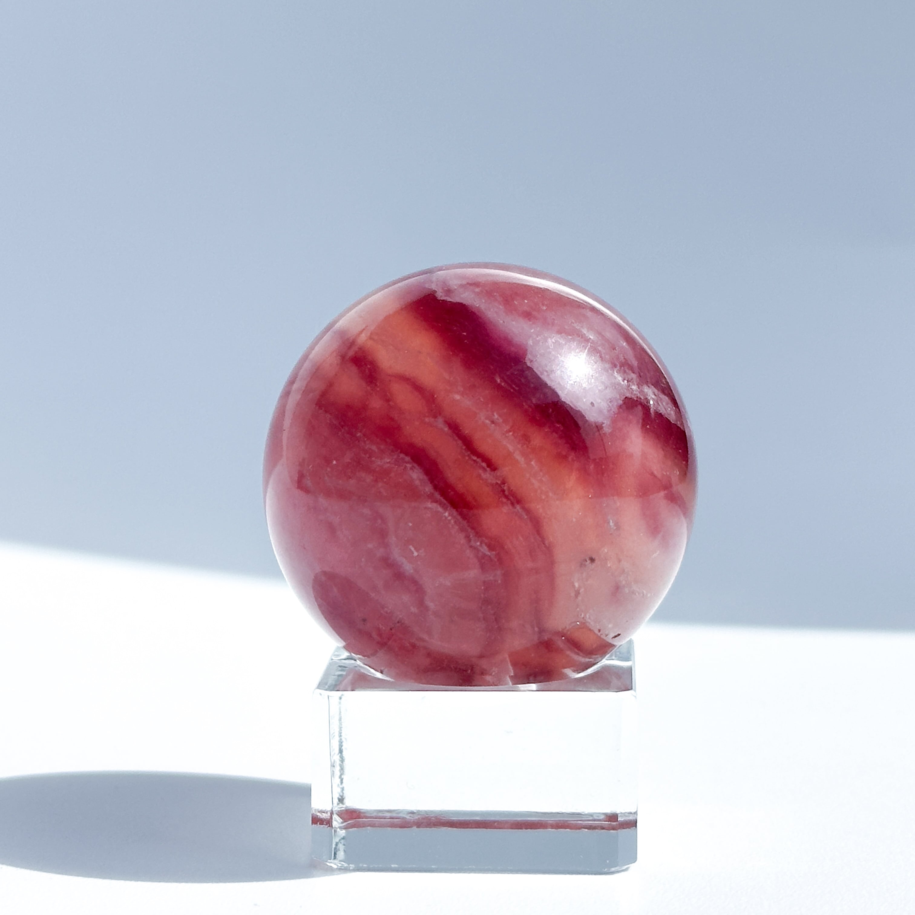 レインボーフローライト スフィア（丸玉)01◇ Rainbow Fluorite Sphere