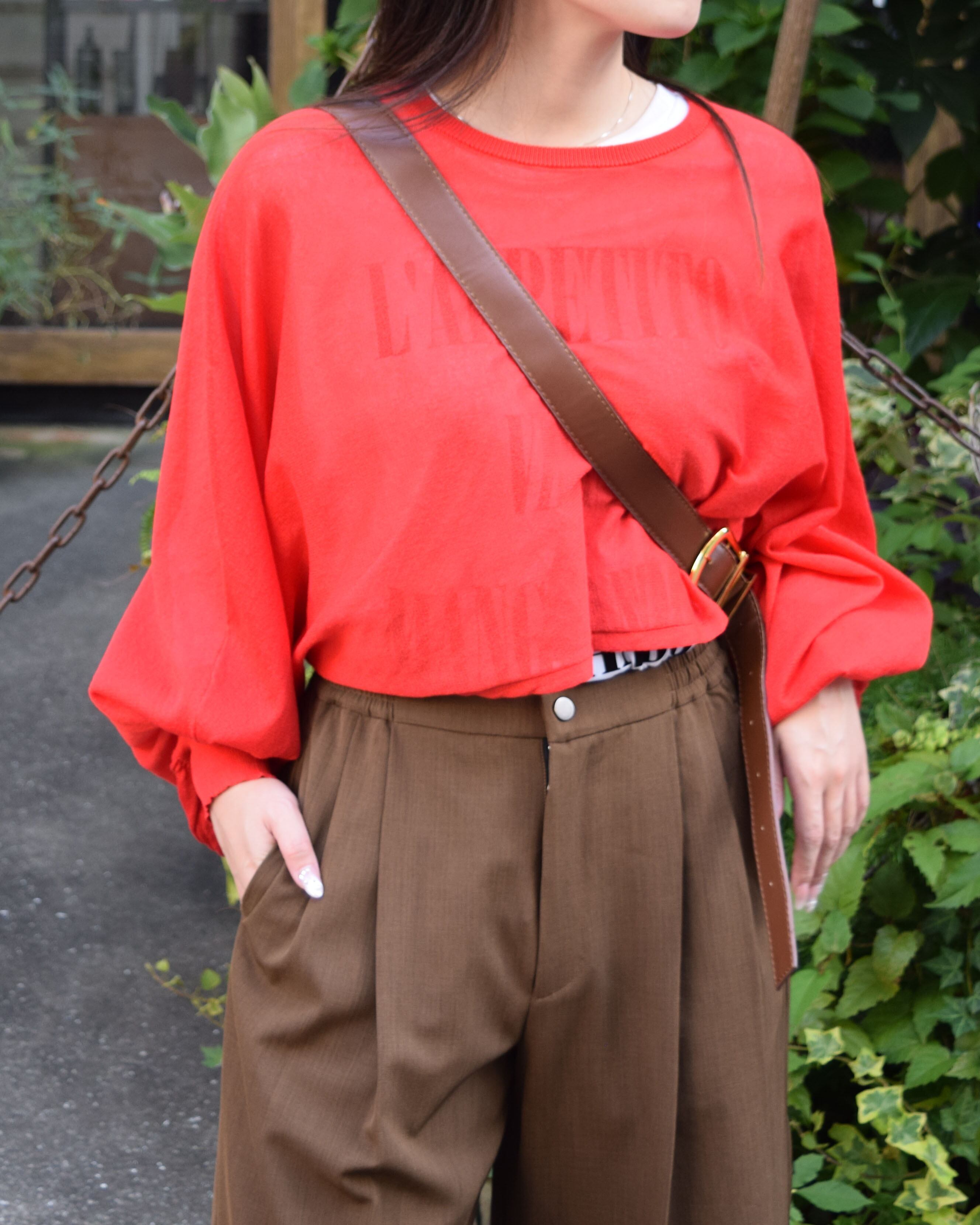 R771223 シアークロップドニット | ROSIEE