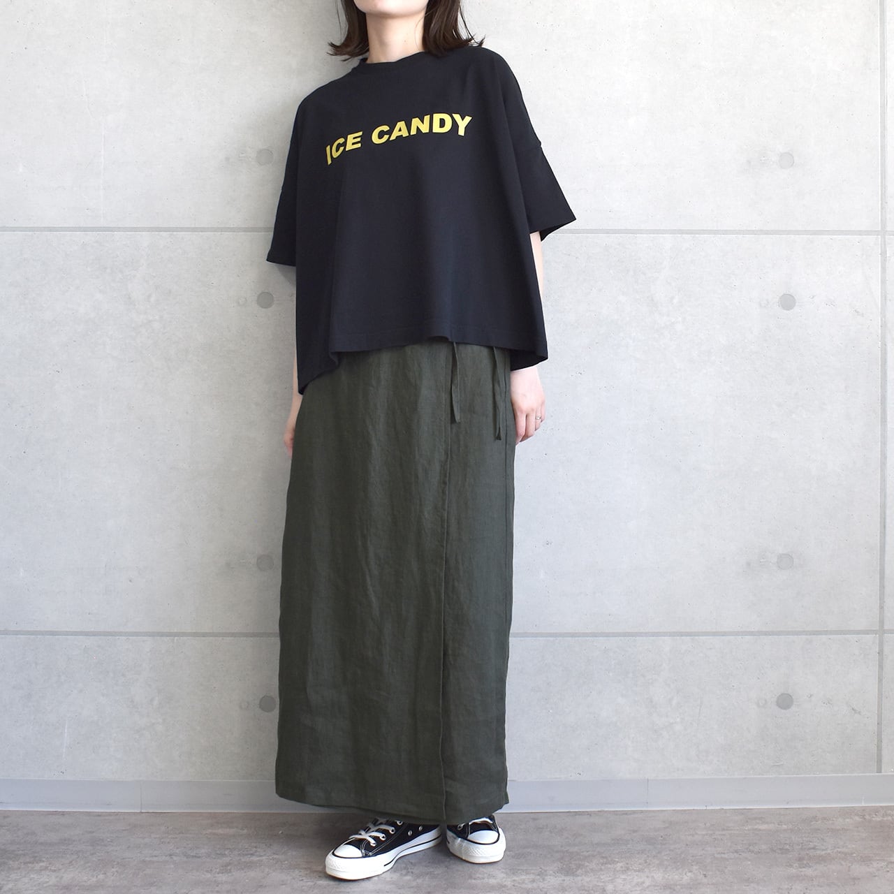 リネンラップ風デザインスカート /842116 | AUG ONLINE STORE リネンラップ風デザインスカート /842116 | AUG ONLINE STORE
