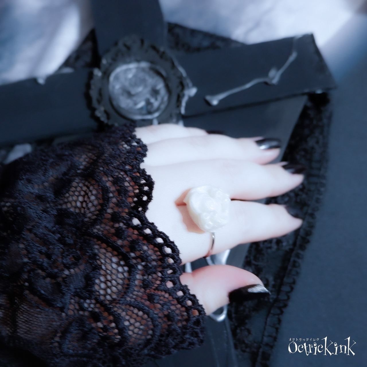 深海薔薇リング（fog）｜KRAKEN Bubble Rose Ring