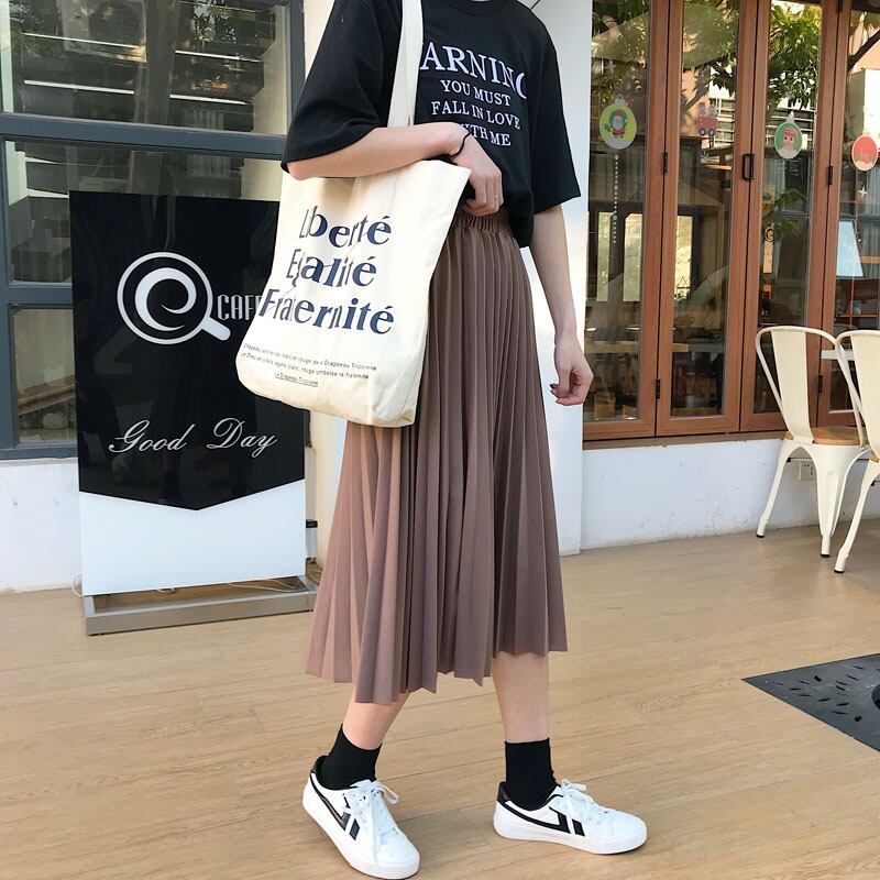 ウエストゴム ミモレ丈スカート 黒 着物リメイク ミモレ丈 スカート