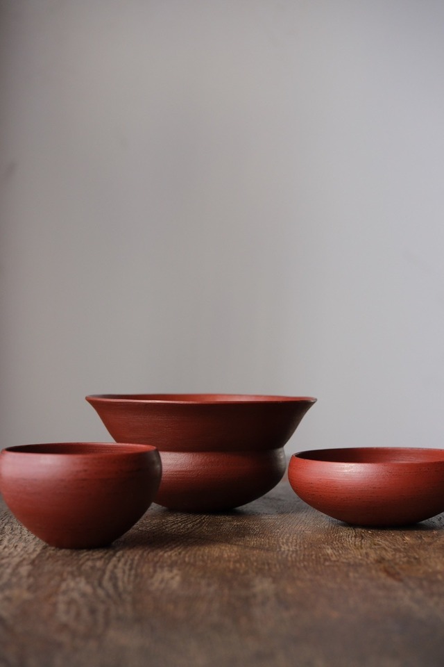 リム鉢 中 赤漆