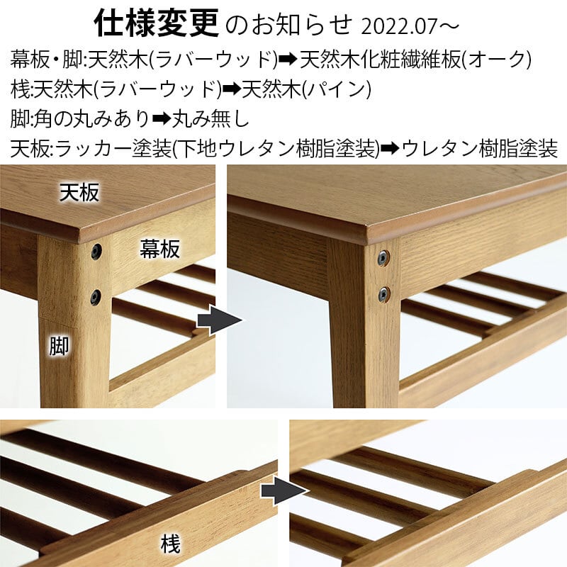 綺麗すぎない、素材の味わいを活かした木製テーブル 75×75cm 1人暮らし 2人暮らし ダイニングテーブル ソフトヴィンテージスタイル 作業デスク  ミーティング 会議 応接用 オフィス インテリア カグビズ