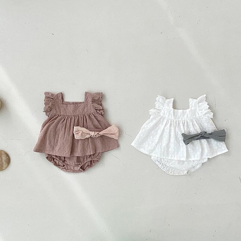 【BABY】韓国風 フリルトップス&ブルマ