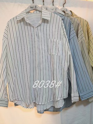 ストライプオーバーシャツ AJ3346-8038