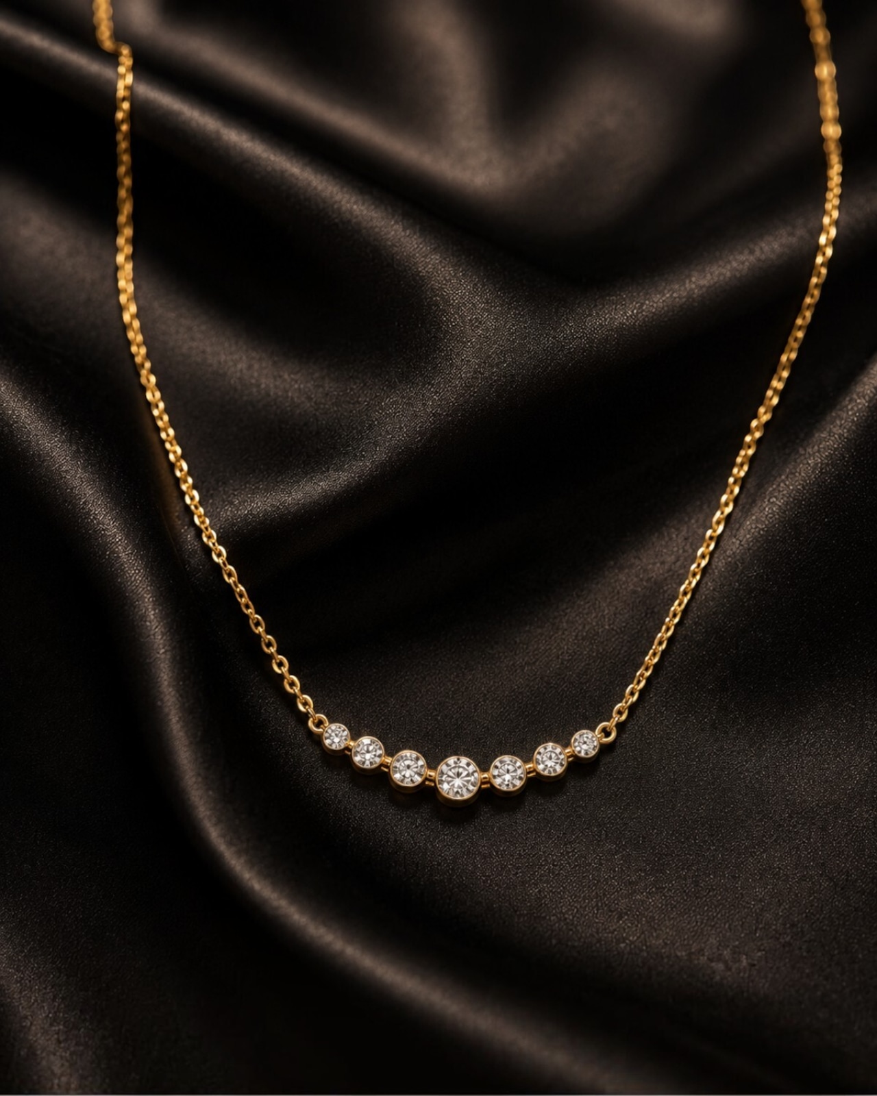 STONE LINE NECKLACE / GOLD