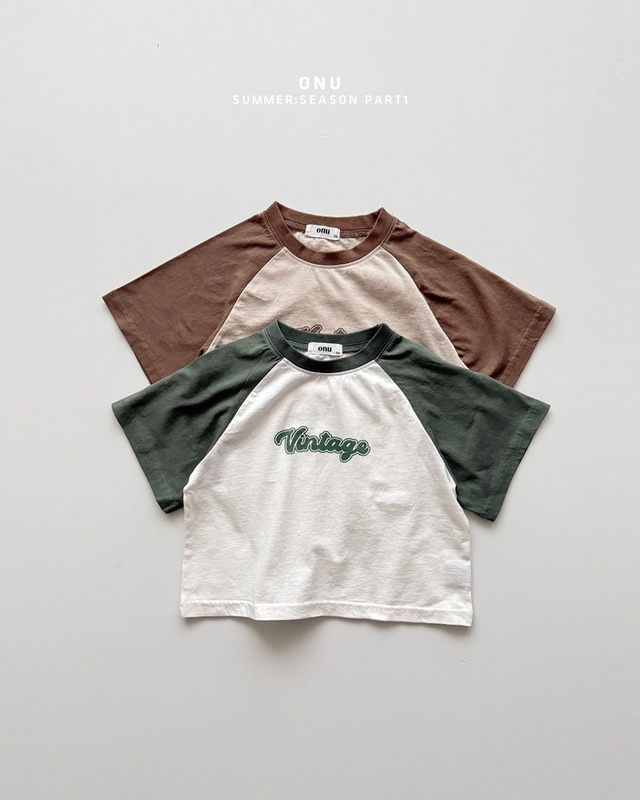 【取寄】onu｜vintage short sleeve tee｜ヴィンテージ半袖T｜XS-XL｜kids｜26 summer